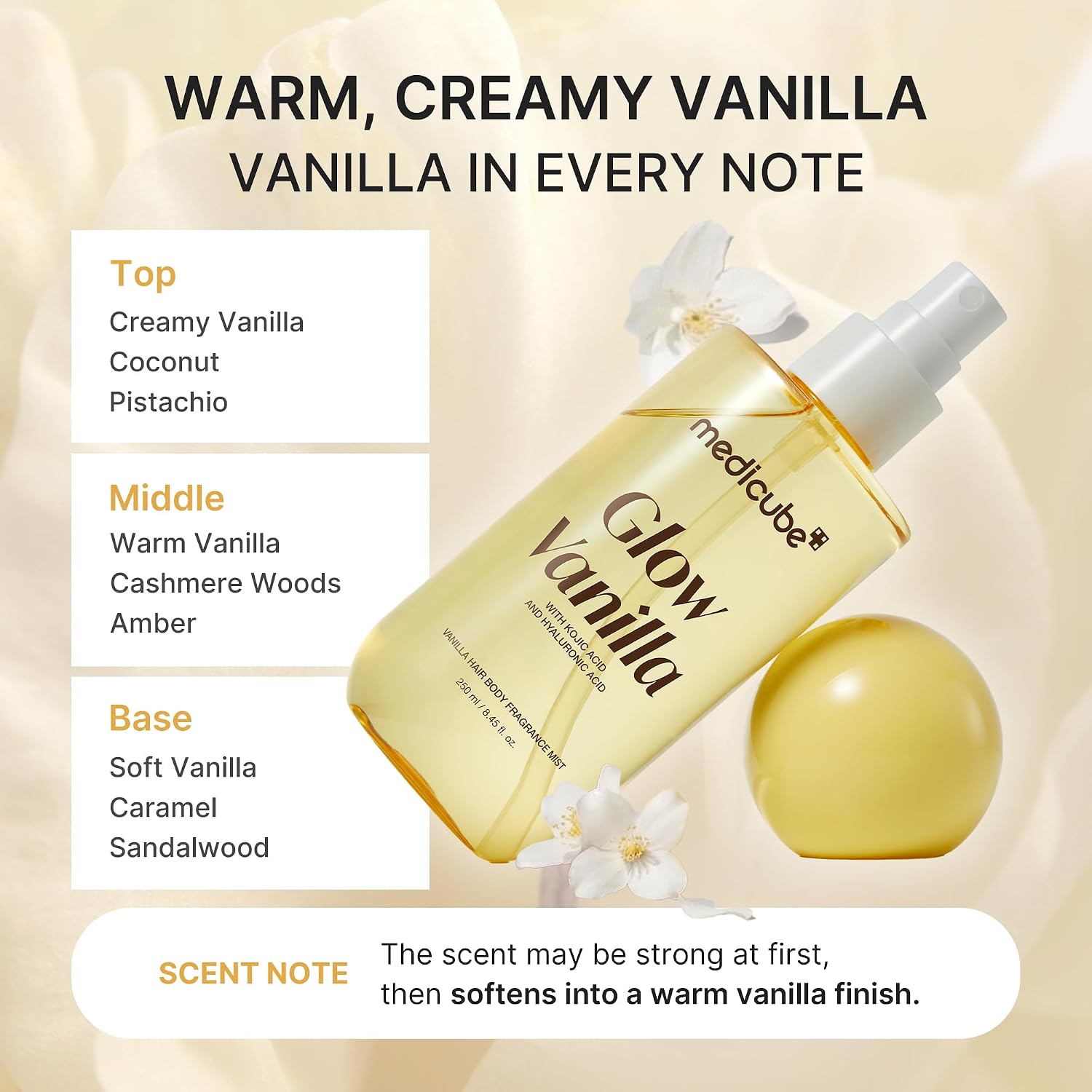 Medicube Glow Vanilla Hair & Body Fragrance Mist Mini 100ml	